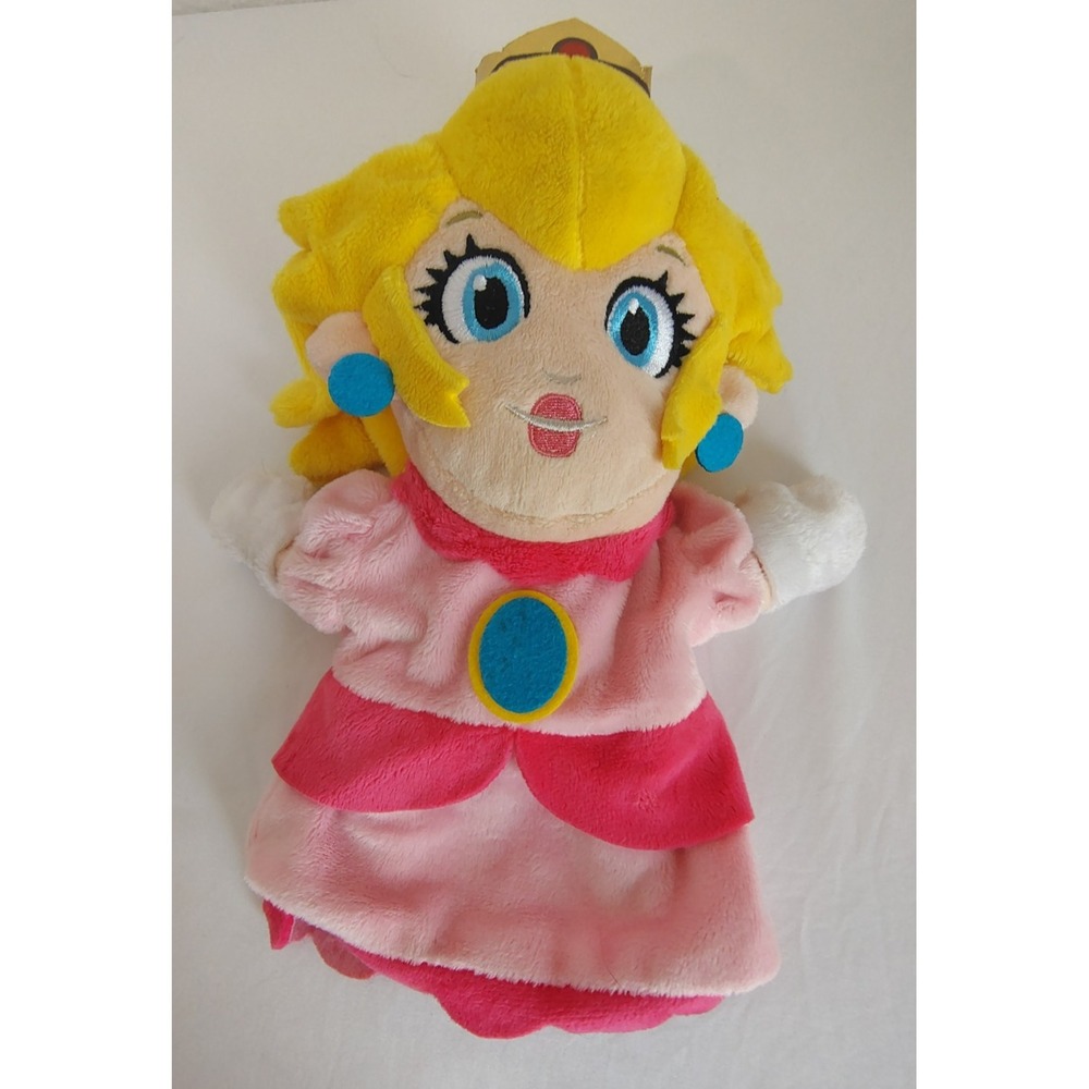 Nintendo Super Mario Princess Peach Plush Hand Puppet Doll - 2017
